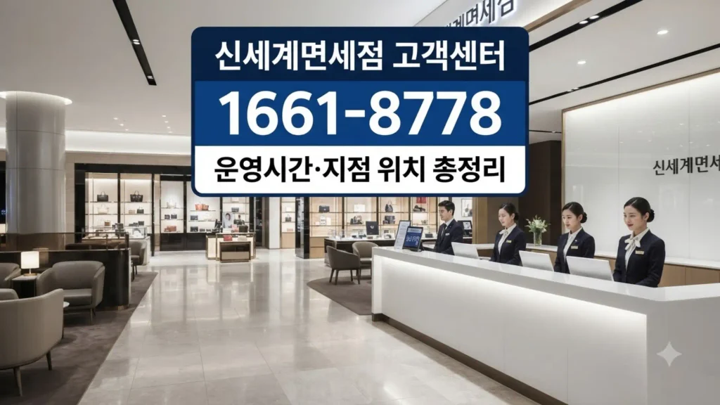신세계면세점 고객센터 위치 매장별 찾는 법과 방문 전 체크포인트 신세계면세점 고객센터 위치 매장별 찾는 법과 방문 전 체크포인트